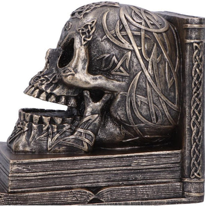 Nemesis Now Celtic Tale Skull Bookends (Resin Pair)