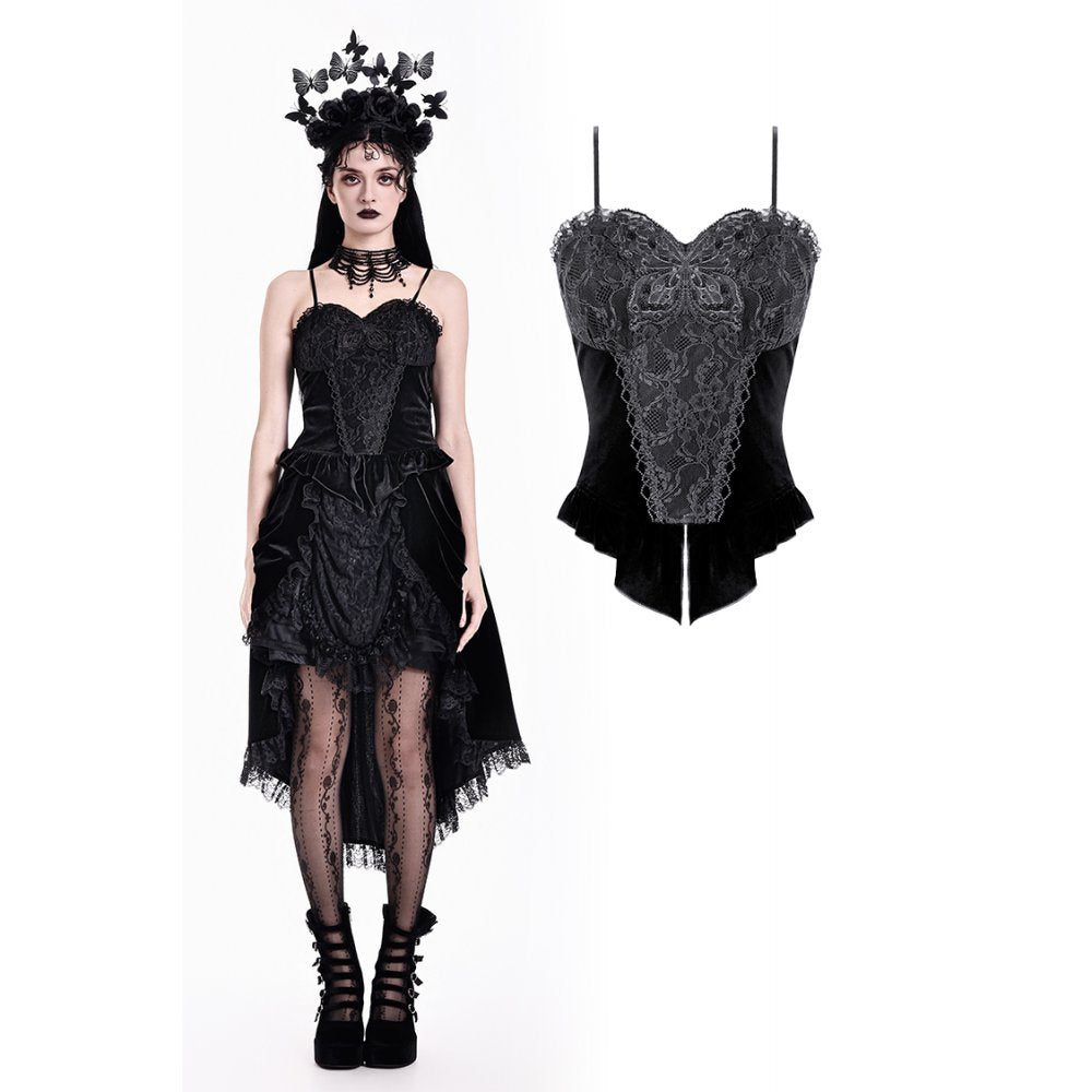 Dark in Love Mourning Wing Corset Cami Top