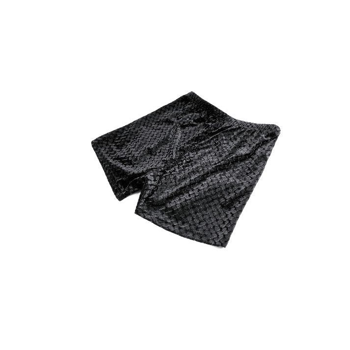 Dark in Love Velvet Floral Lace Trim Shorts