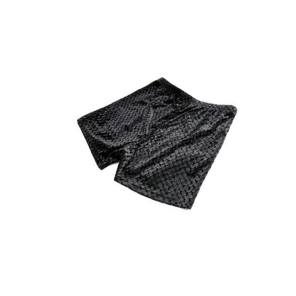 Dark in Love Velvet Floral Lace Trim Shorts
