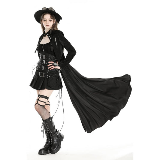 Dark in Love Yeraldina Long Tail Scale Pattern Jacket - Kate's Clothing