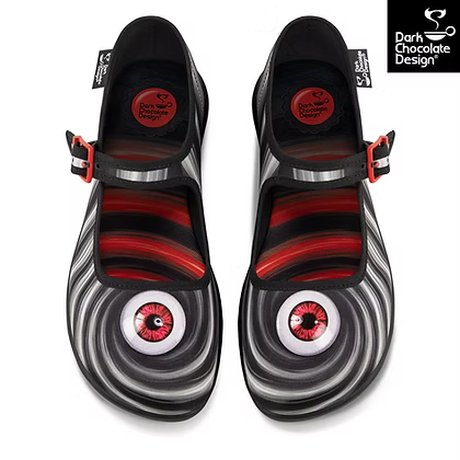Chocolaticas® Abyss – Hypnotic Eye Mary Jane Flats
