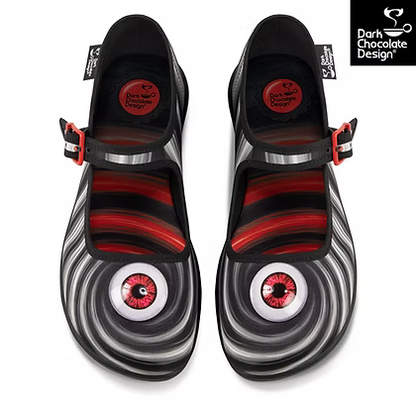 Chocolaticas® Abyss – Hypnotic Eye Mary Jane Flats