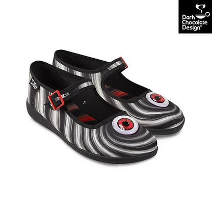 Chocolaticas® Abyss – Hypnotic Eye Mary Jane Flats