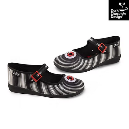 Chocolaticas® Abyss – Hypnotic Eye Mary Jane Flats