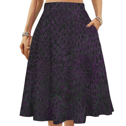 ANTIBrand Hydra Skin Midi Skirt with Pockets