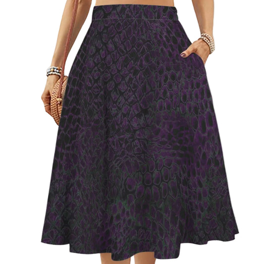 ANTIBrand Hydra Skin Midi Skirt with Pockets
