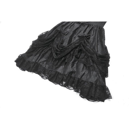 Dark in Love Shadow Lament Ruched Lolita Dress