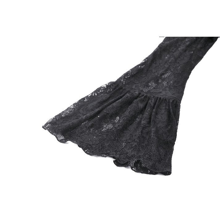 Dark in Love Tamsin Gothic Lace V-neck Top - Kate's Clothing