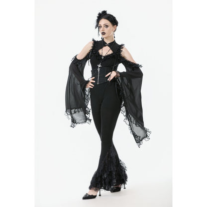 Punk Rave Goth Flare Leggings