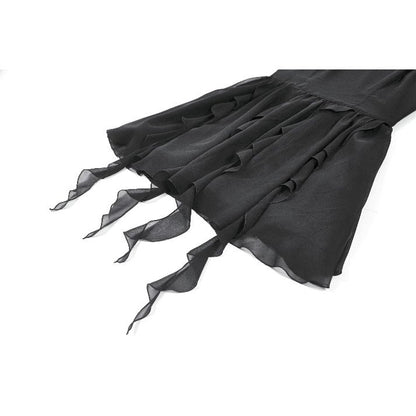 Dark in Love Nocturnal Crescent Chiffon Dress