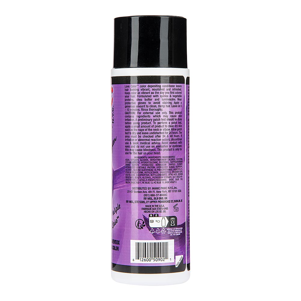 Manic Panic Purple Rose colour depositing conditioner semi permanent purple hair conditioner