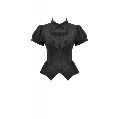 Dark in Love Gothic Lace Waist-Shaping Blouse