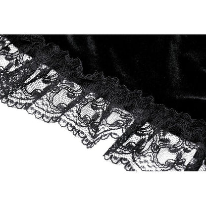 Dark in Love Lavinia Elegant Shrug in Velvet and Lace - Kate's Clothing
