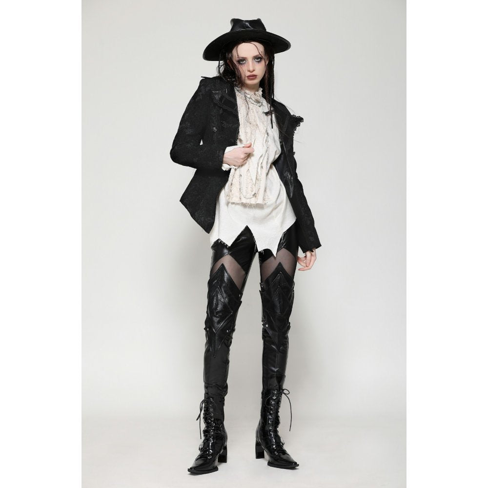 Dark in Love Arwen Black Brocade Jacket - Kate's Clothing