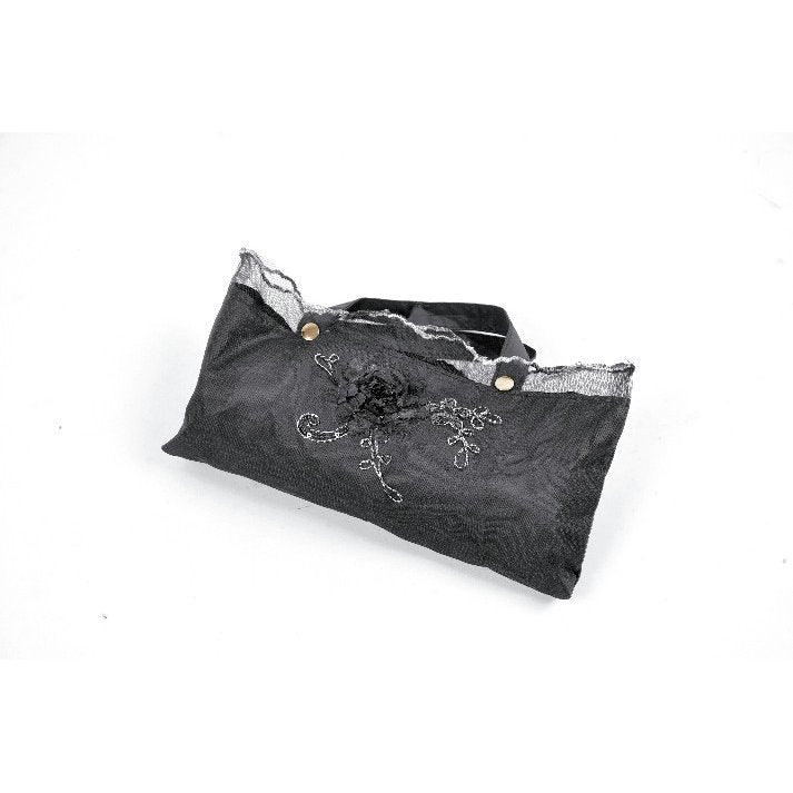 Dark in Love Belladonna Embroidered Folding Parasol