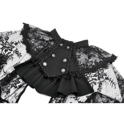 Dark in Love Bellatrix Lace Ruffle Capelet