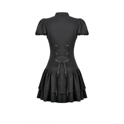 Dark in Love Lolita Bow-Trim Lace Dress