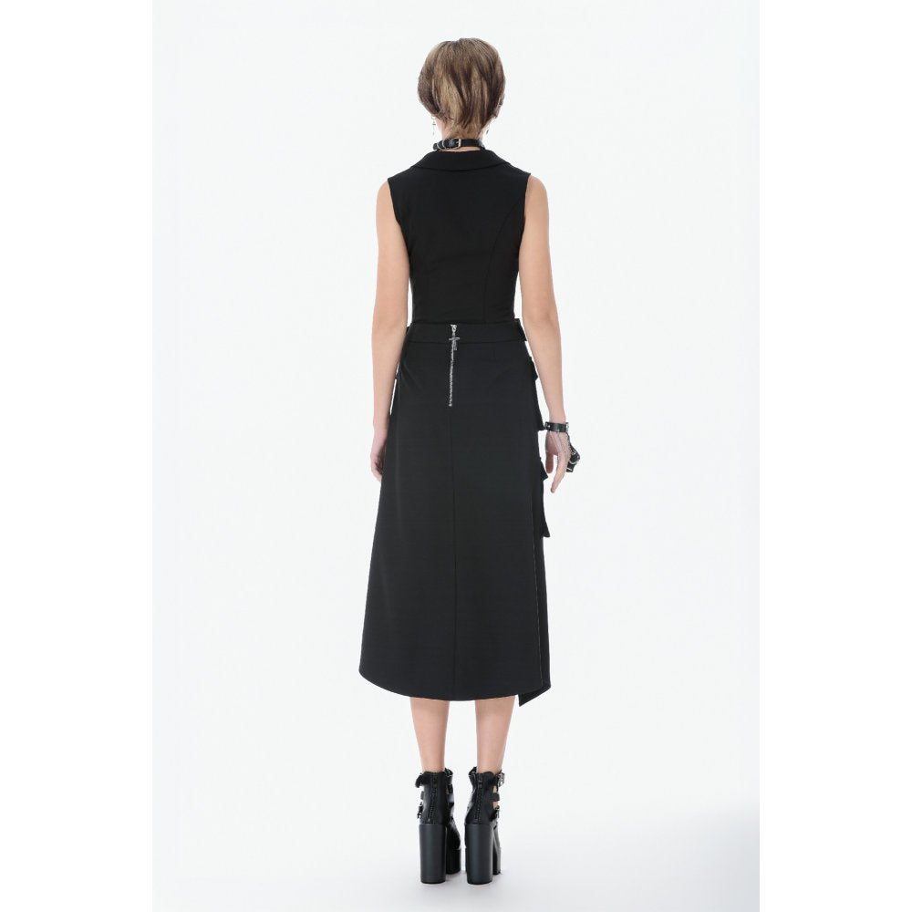 Dark in Love Punk Studded Lace Up Corset Vest