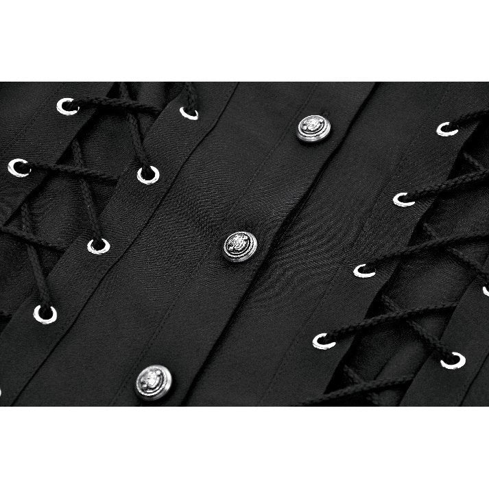 Dark in Love Ruptured Lace-Up Punk Shirt
