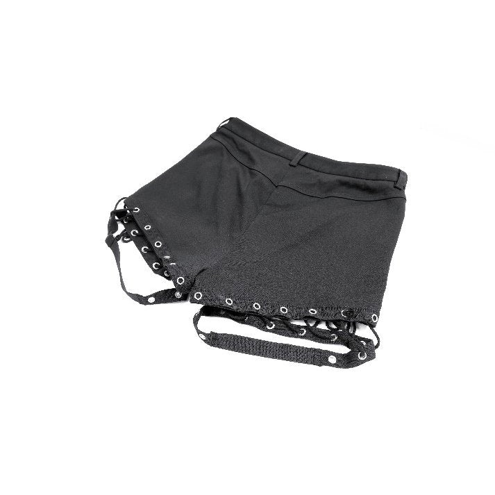 Dark in Love Side-Laced Eyelet Hotpants Shorts