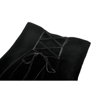 Dark in Love Gothic Elegant Velvet Mermaid Skirt
