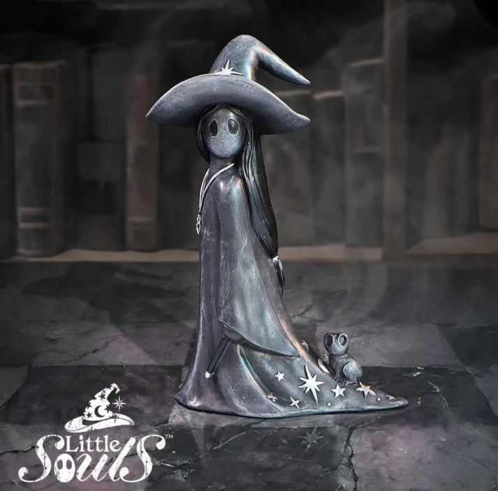 Nemesis Now Little Souls “Sparkle” Witch Figurine with Frog (11.5cm)