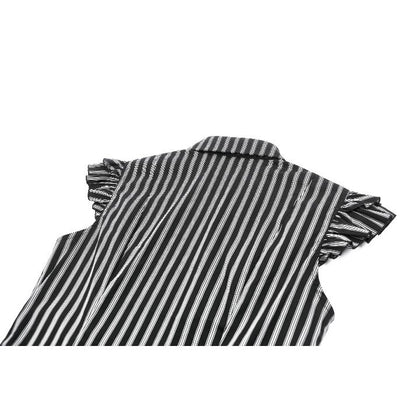 Dark in Love Crow Emblem Swallowtail Blouse