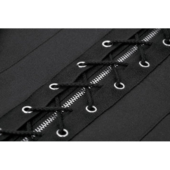 Dark in Love Punk Studded Lace Up Corset Vest