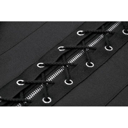 Dark in Love Punk Studded Lace Up Corset Vest