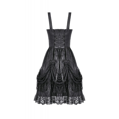 Dark in Love Shadow Lament Ruched Lolita Dress