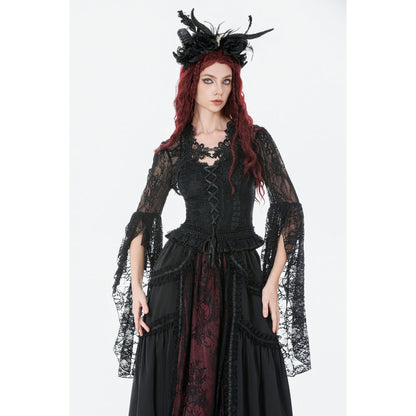 Dark In Love Lilith 3D Lace Bell Sleeve Cape