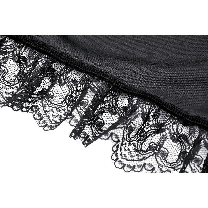 Dark in Love Lavinia Elegant Shrug in Velvet and Lace - Kate's Clothing