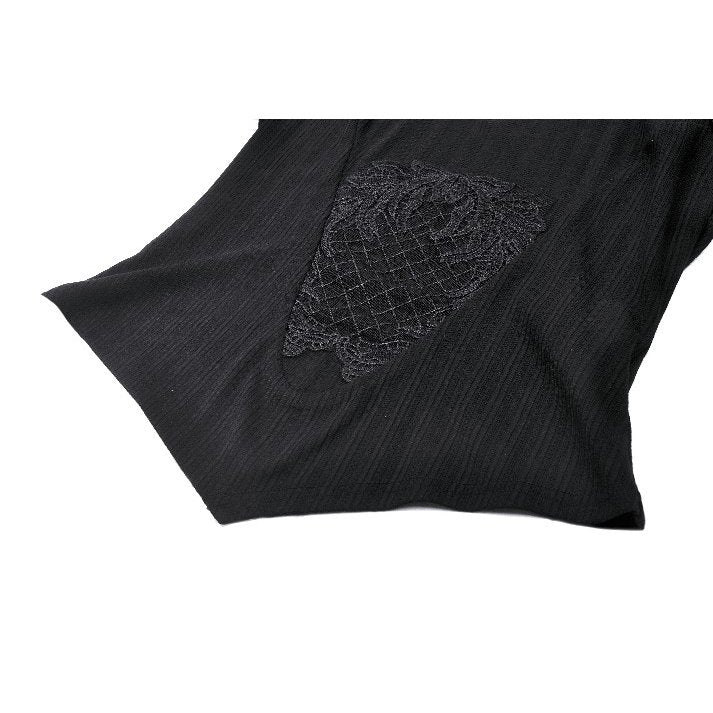 Dark in Love Avalon Gothic Embroidered Puff Sleeve Top - Kate's Clothing