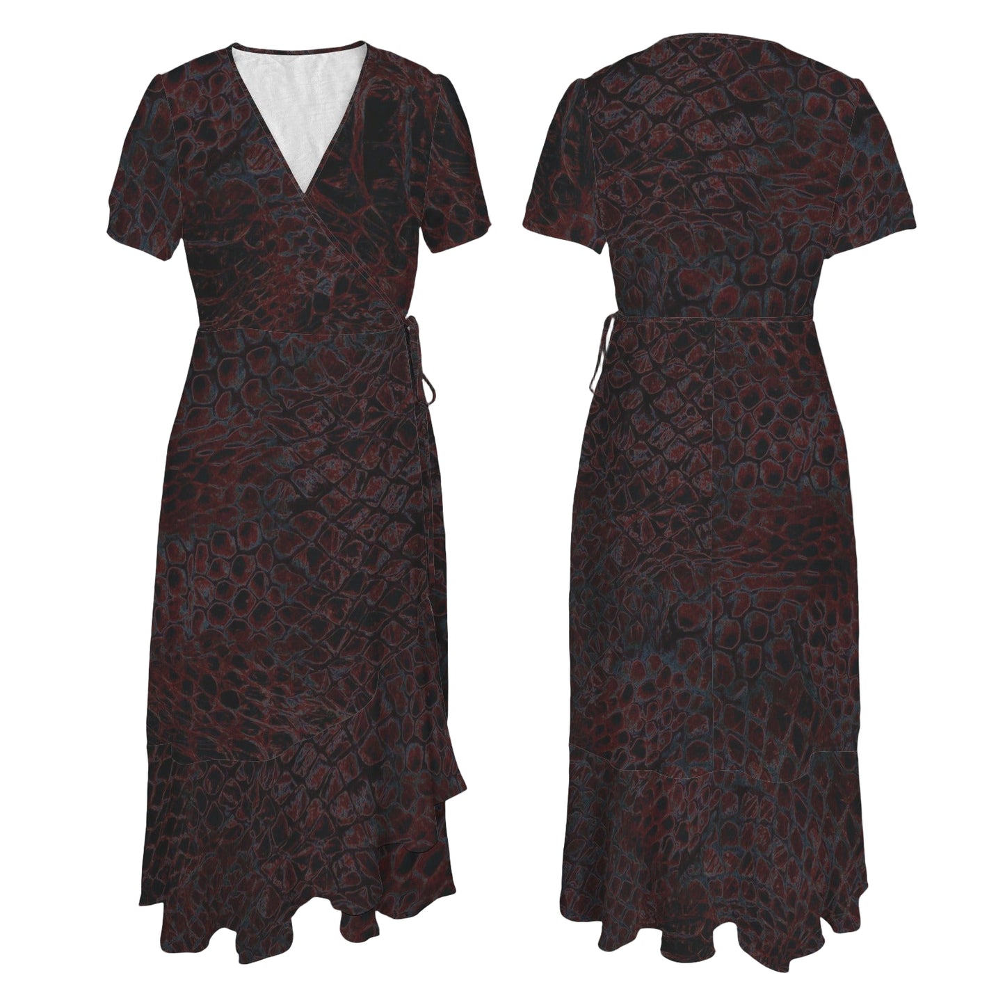 ANTIBrand Shedding Skin Wyvern Skin Wrap Dress