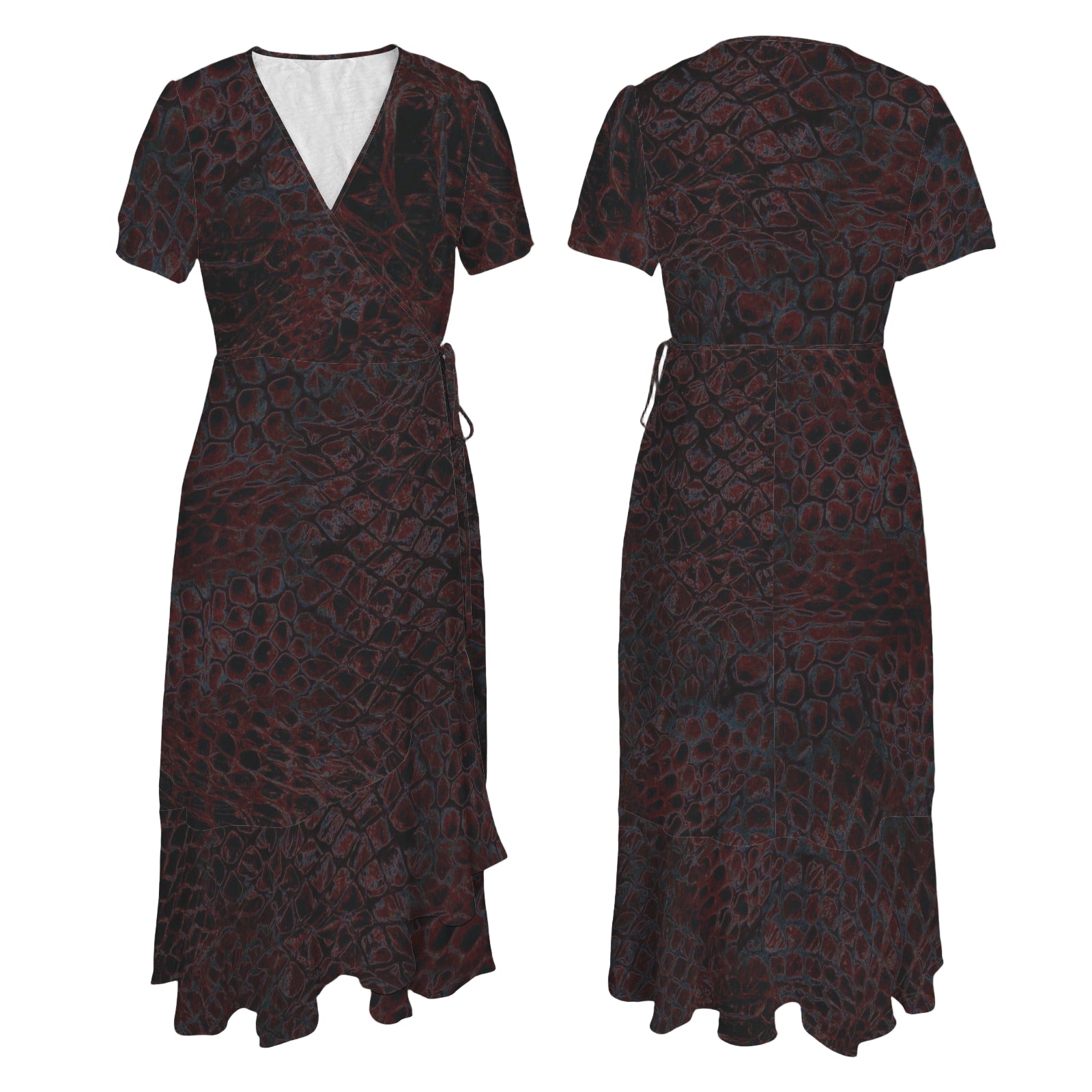 ANTIBrand Shedding Skin Wyvern Skin Wrap Dress