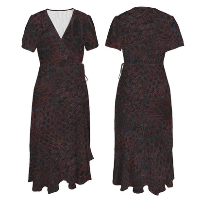 ANTIBrand Shedding Skin Wyvern Skin Wrap Dress