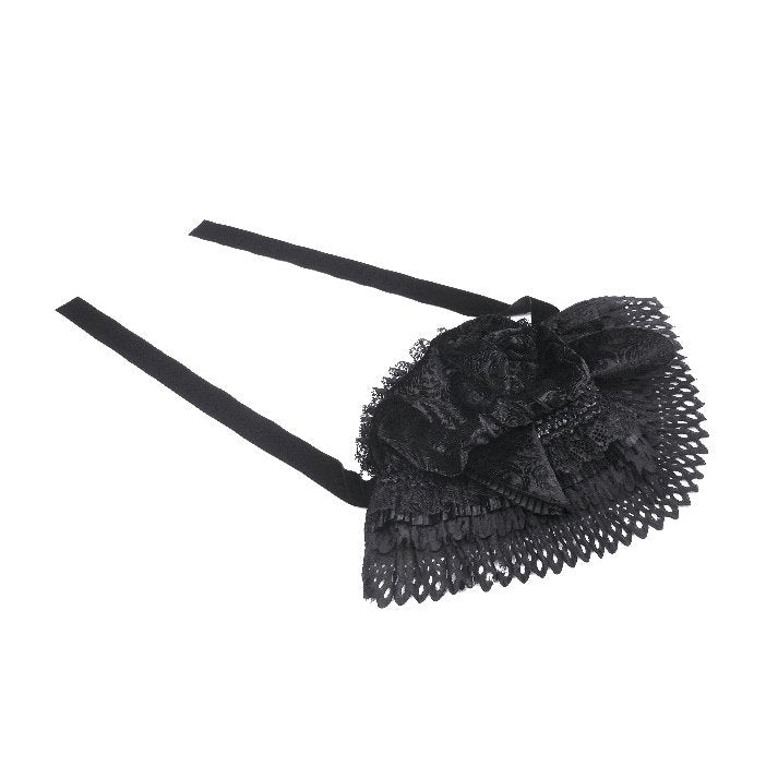 Dark in Love Fia Velvet Bonnet with Cat Ears - Kate's Clothing