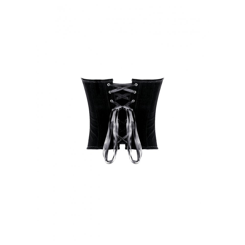 Dark in Love Crimson Vampiric Velvet Corset Top
