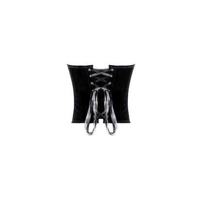 Dark in Love Crimson Vampiric Velvet Corset Top