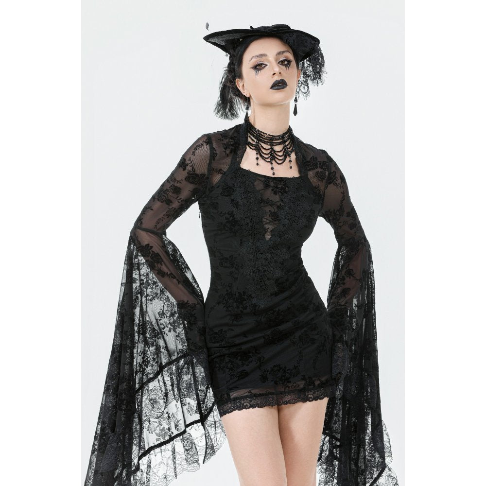 Dark In Love Minerva Bell Sleeve Lace Dress
