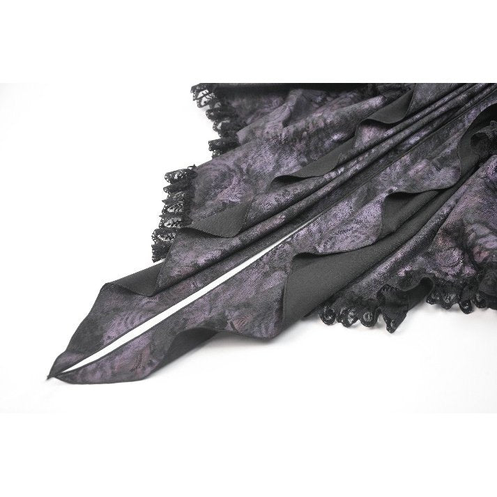 Dark in Love Butterfly-Wing Gradient Dovetail Skirt