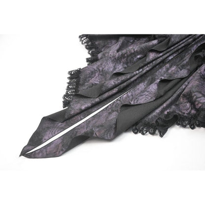 Dark in Love Butterfly-Wing Gradient Dovetail Skirt