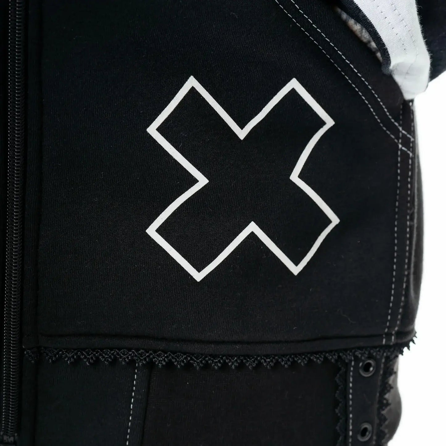 Cupcake Cult Hypno Bunny Hood in Black and White