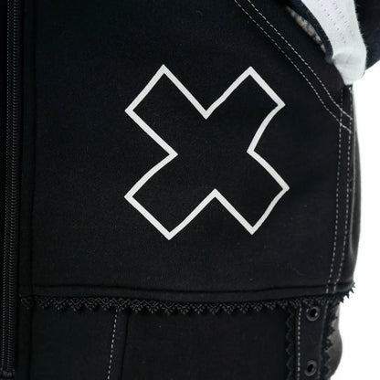 Cupcake Cult Hypno Bunny Hood in Black and White