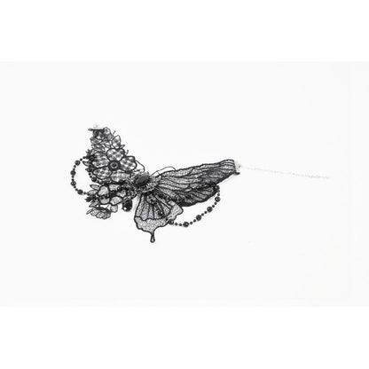 Dark in Love Lysandra Butterfly Lace Beaded Collar