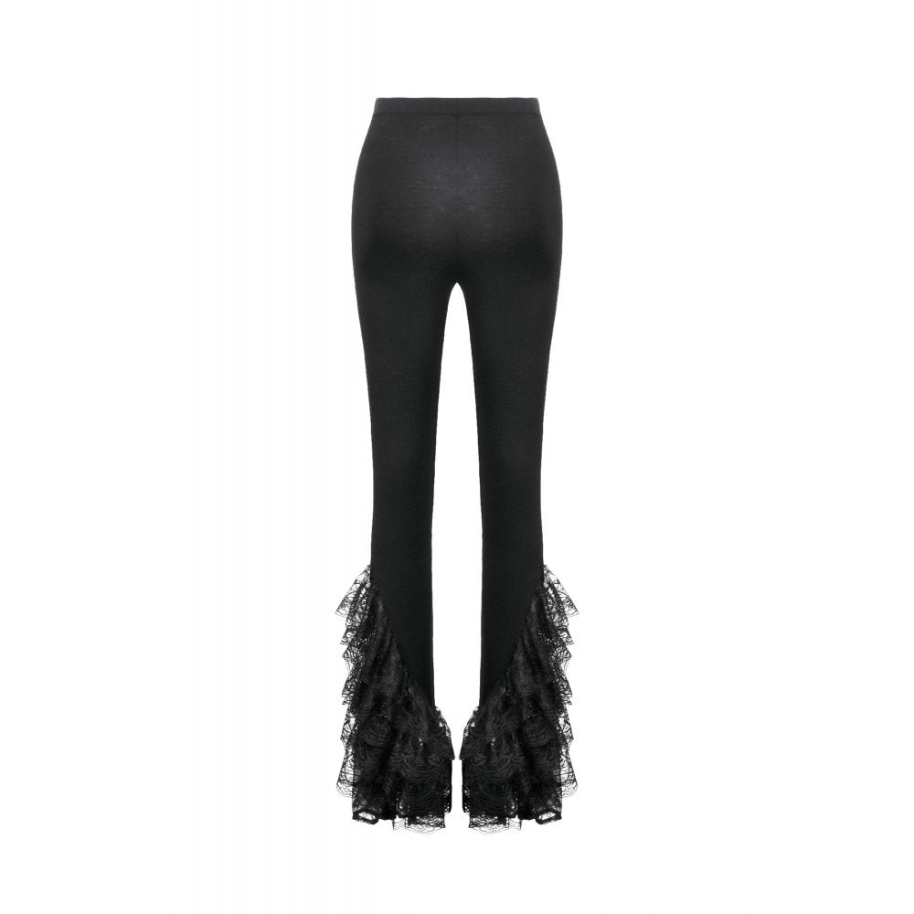 Punk Rave Goth Flare Leggings