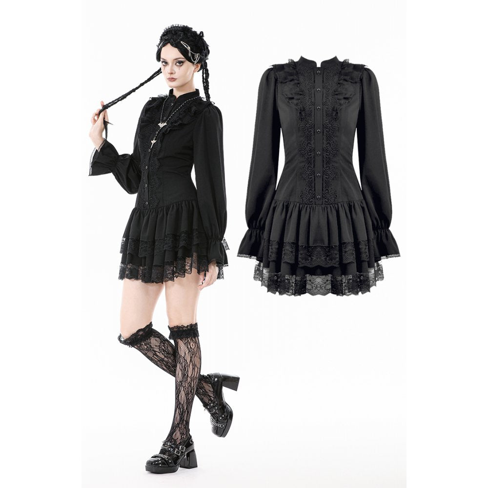 Dark in Love Desdemona Victorian Mini Dress