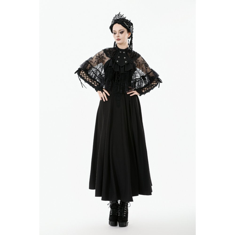 Dark in Love Bellatrix Lace Ruffle Capelet