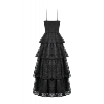 Dark in Love Gothic Satin Lace Dress